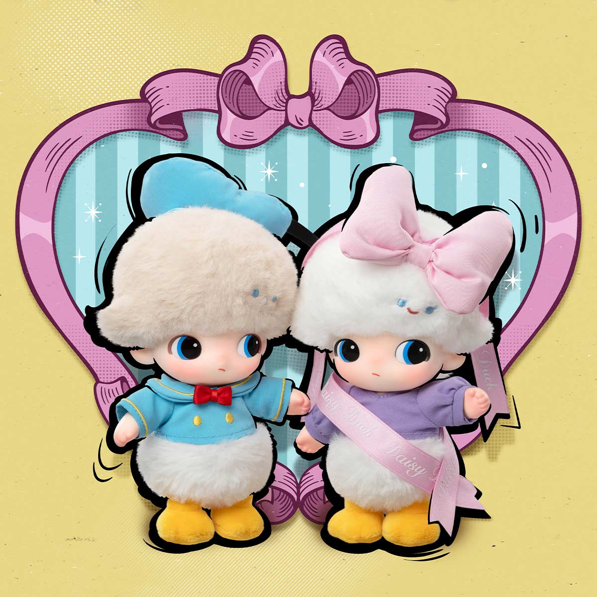 POP MART DIMOO WORLD × DISNEY Vinyl Plush Keychain Blind Box