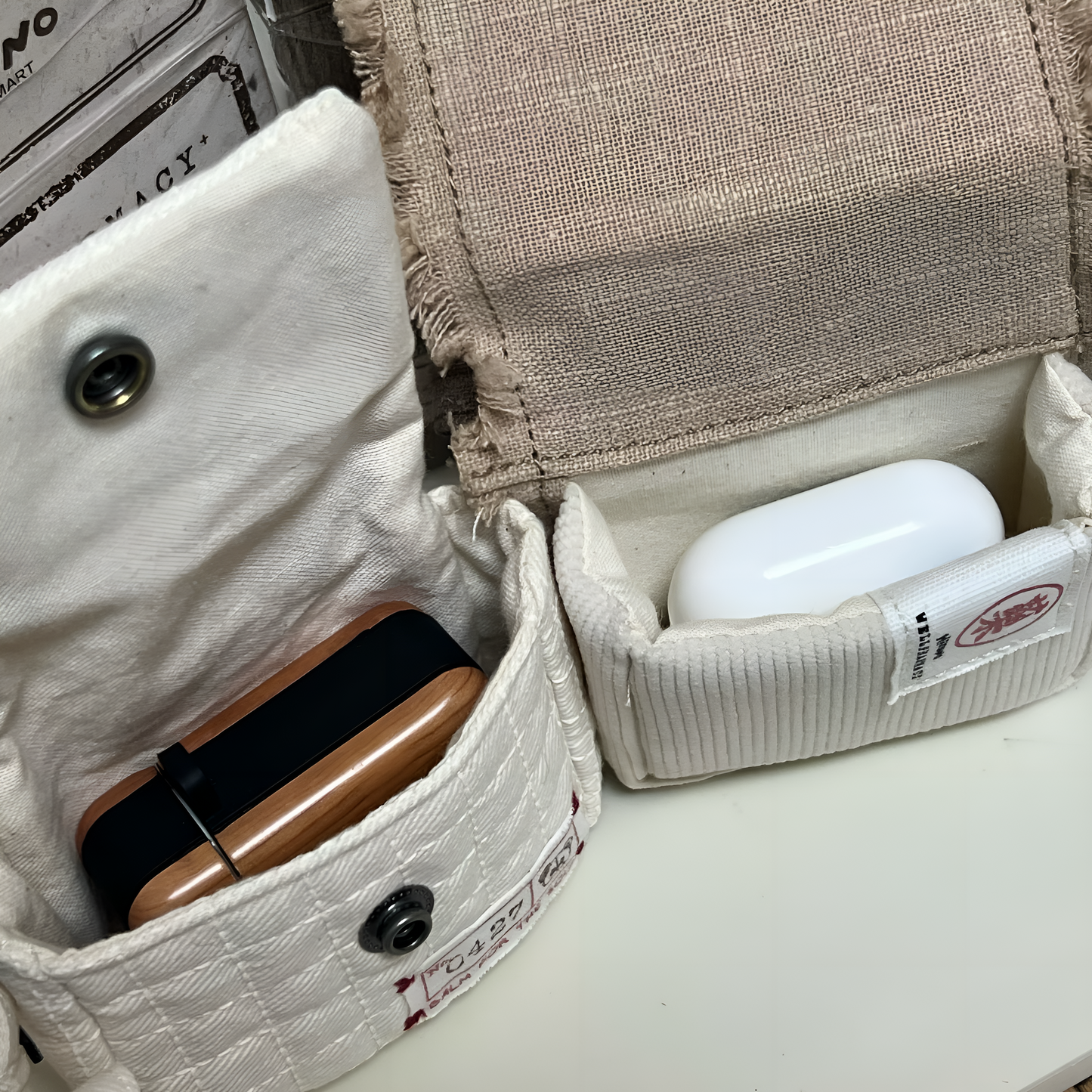 Hirono Well Pharmacy Series Small Medicine Bag Earphone Case Shanghai Limited Edition