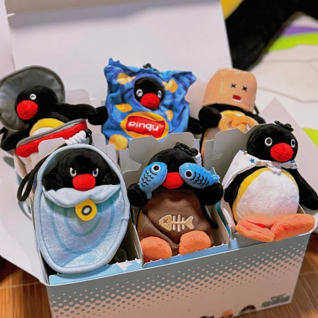 Pingu Hide and Seek Series Plush Pendant Blind Box