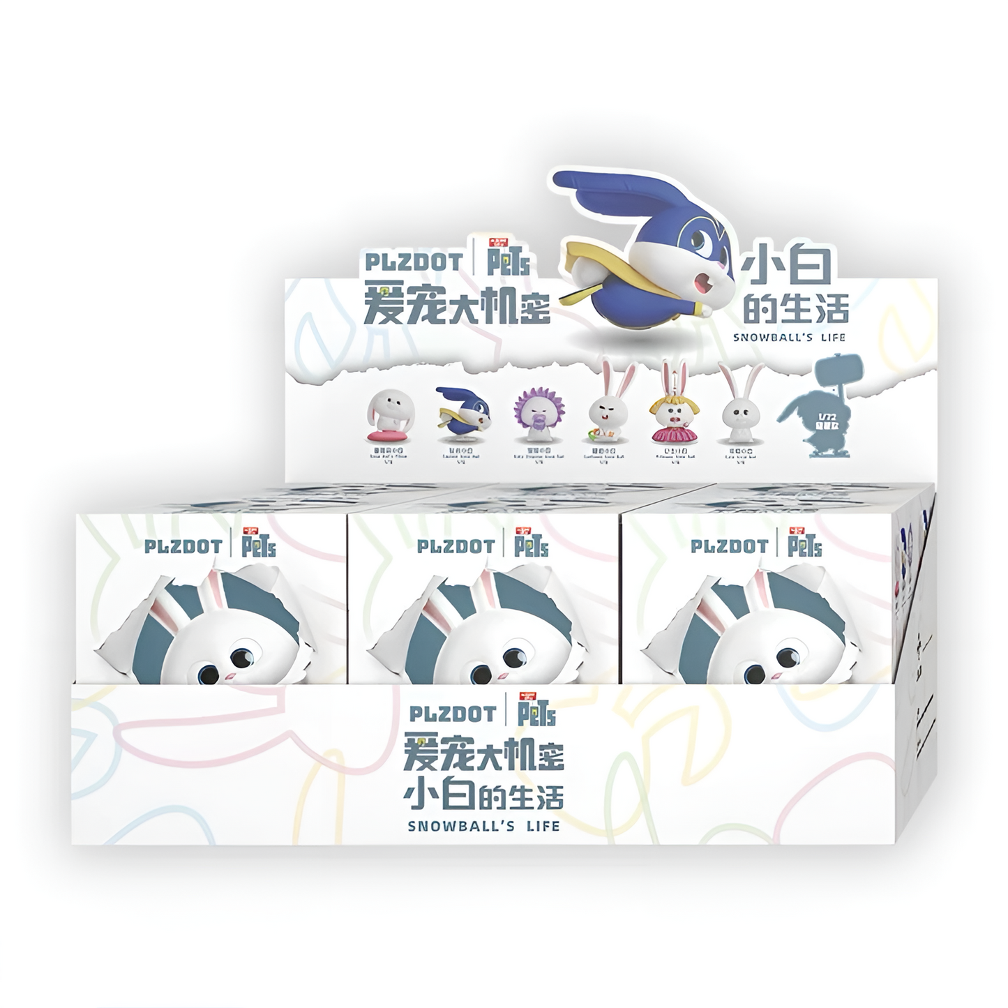 PLZDOT The Secret Life of Pets Snowball's Life Series Blind Box