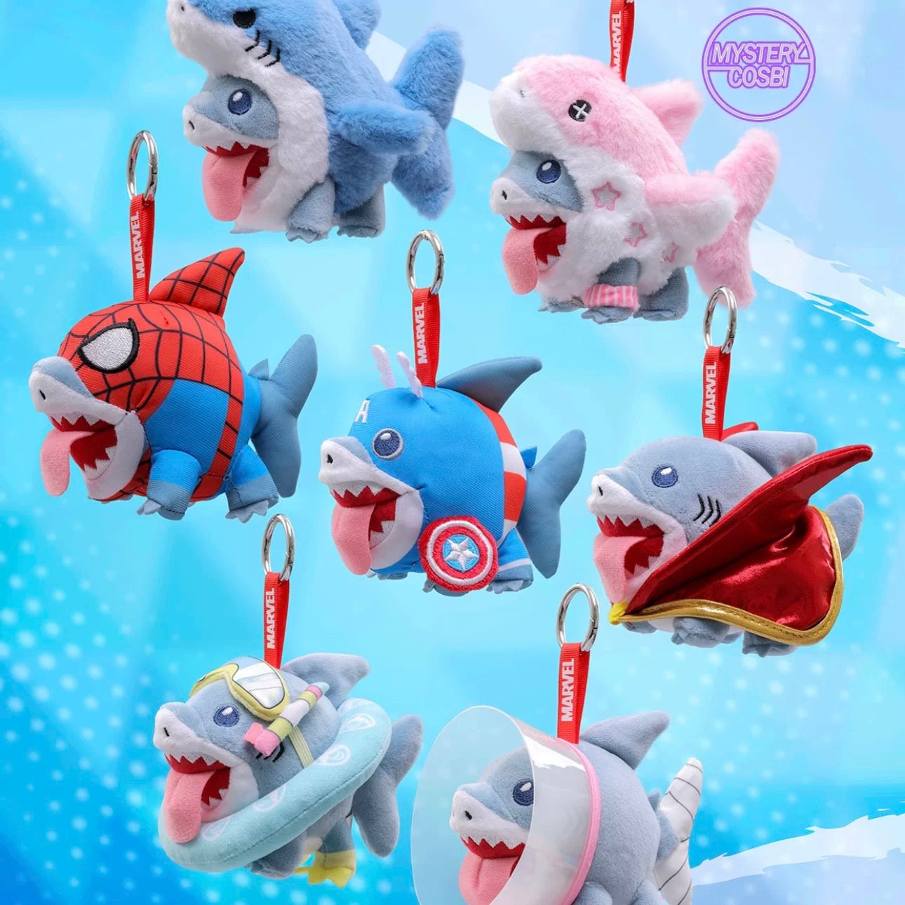 Hot Toy Cosbi - Marvel Jeff the Land Shark Cosbi Plush Keychain Blind Box