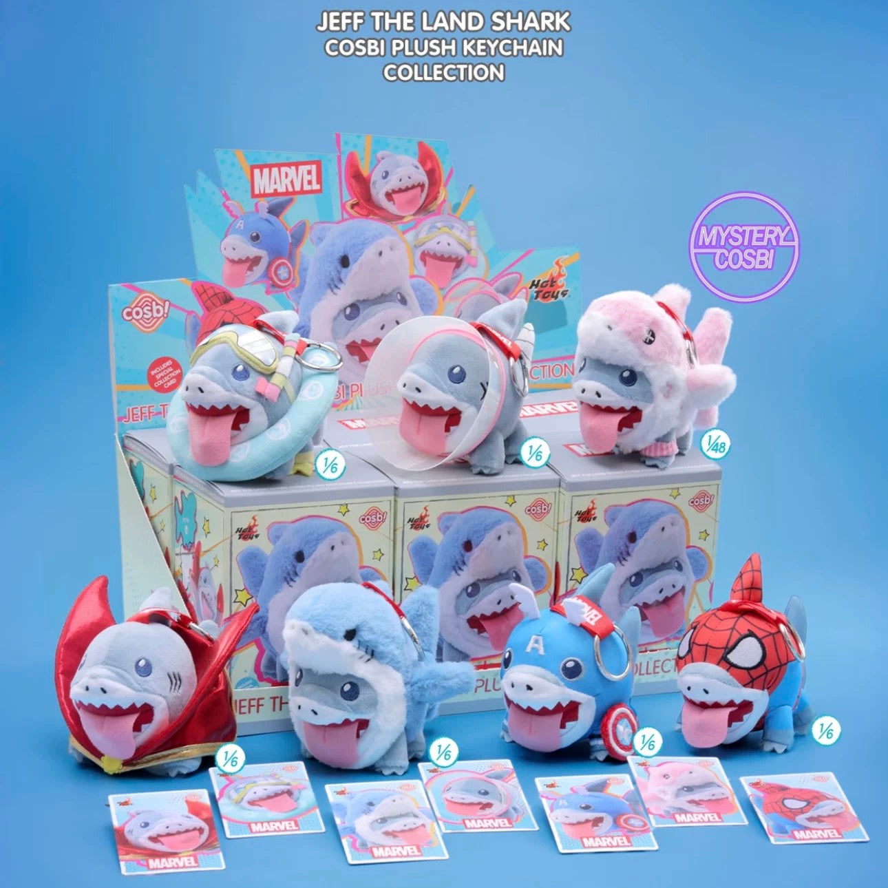 Hot Toy Cosbi - Marvel Jeff the Land Shark Cosbi Plush Keychain Blind Box