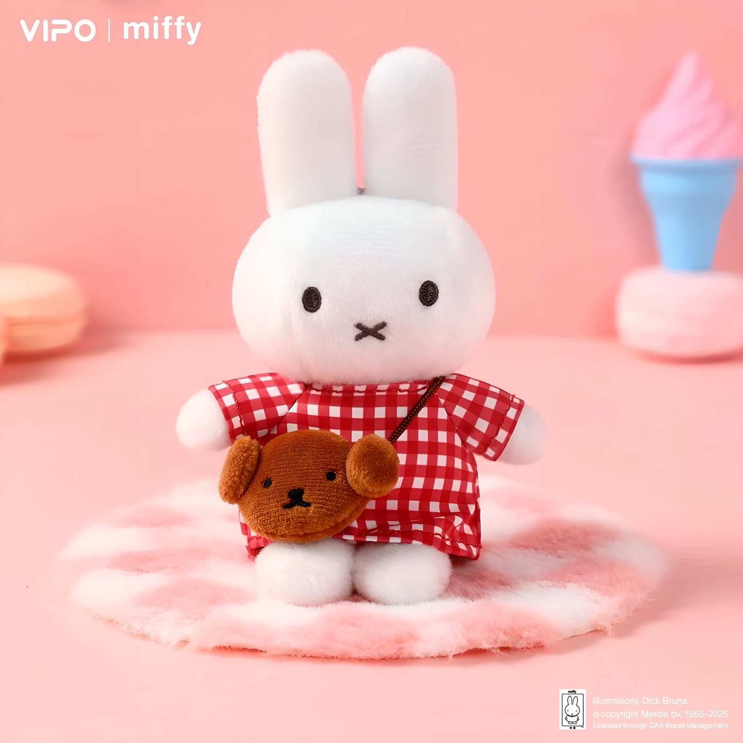 VIPO Miffy Mini Bag Series Plush Keychains