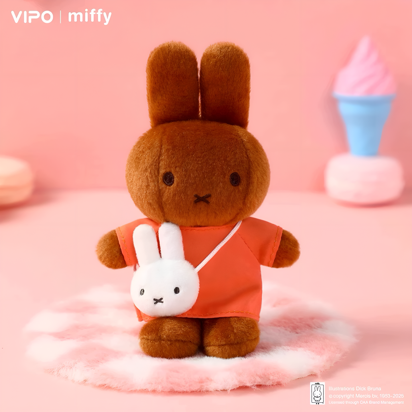 VIPO Miffy Mini Bag Series Plush Keychains