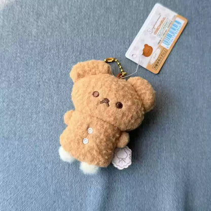 JPN Import San-X Rilakkuma Marshmellow Bear Temari Plush Keychain