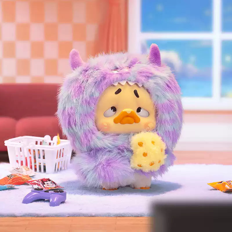 1983 UPSET DUCK Colorful Player Duck Plush Keychain Blind box