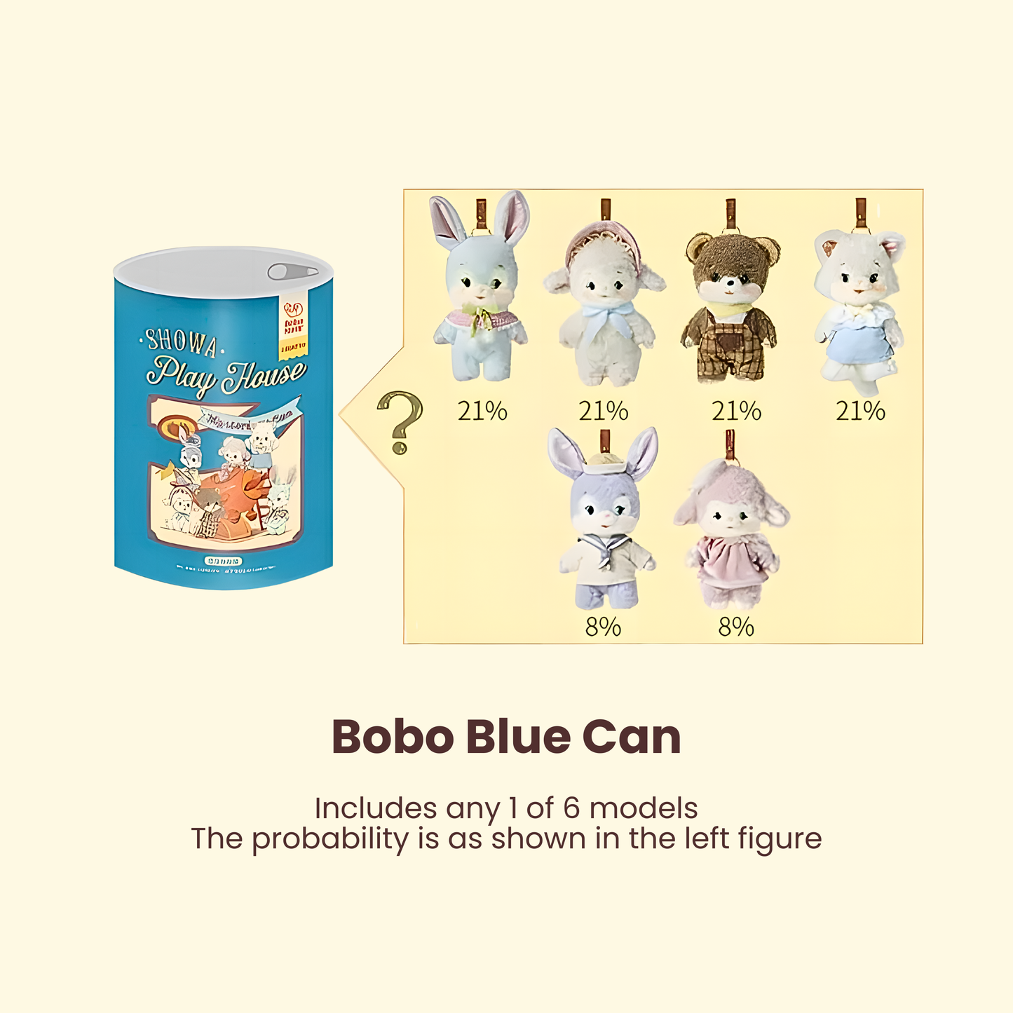 Bobo Nuts Cocotto Play House Series Plush Pendant Blind Box