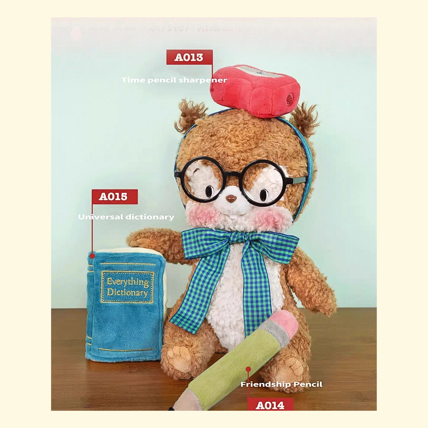 Bobo Nuts Bobotta Squirrel The Study Club Series Plush Toy