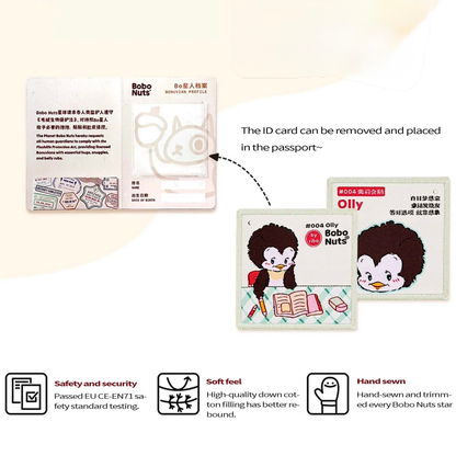 Bobo Nuts Olly Penguin The Study Club Series Plush Toy