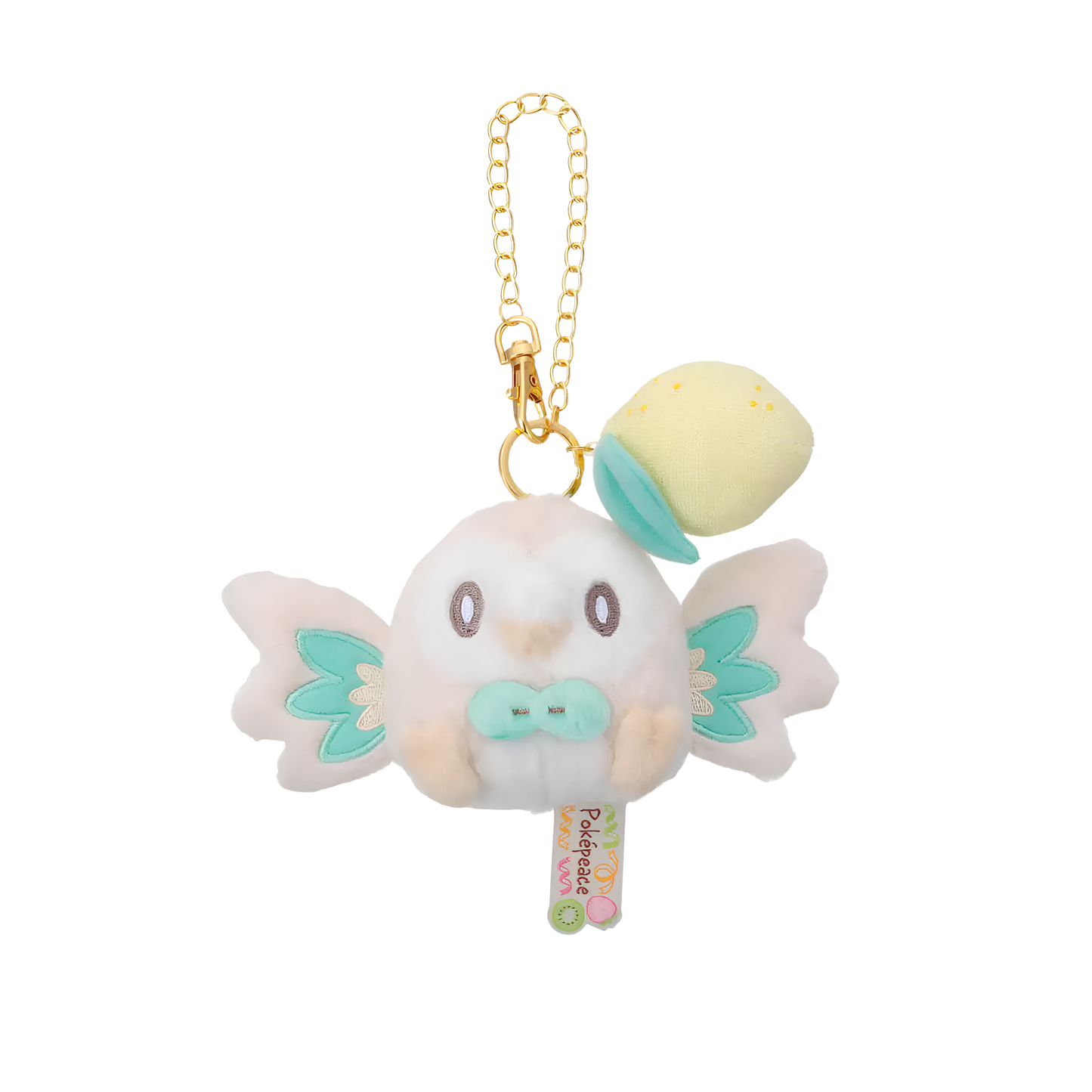 PokePeace Plush Mascot with Chain (Colorful Ver.) Rowlet