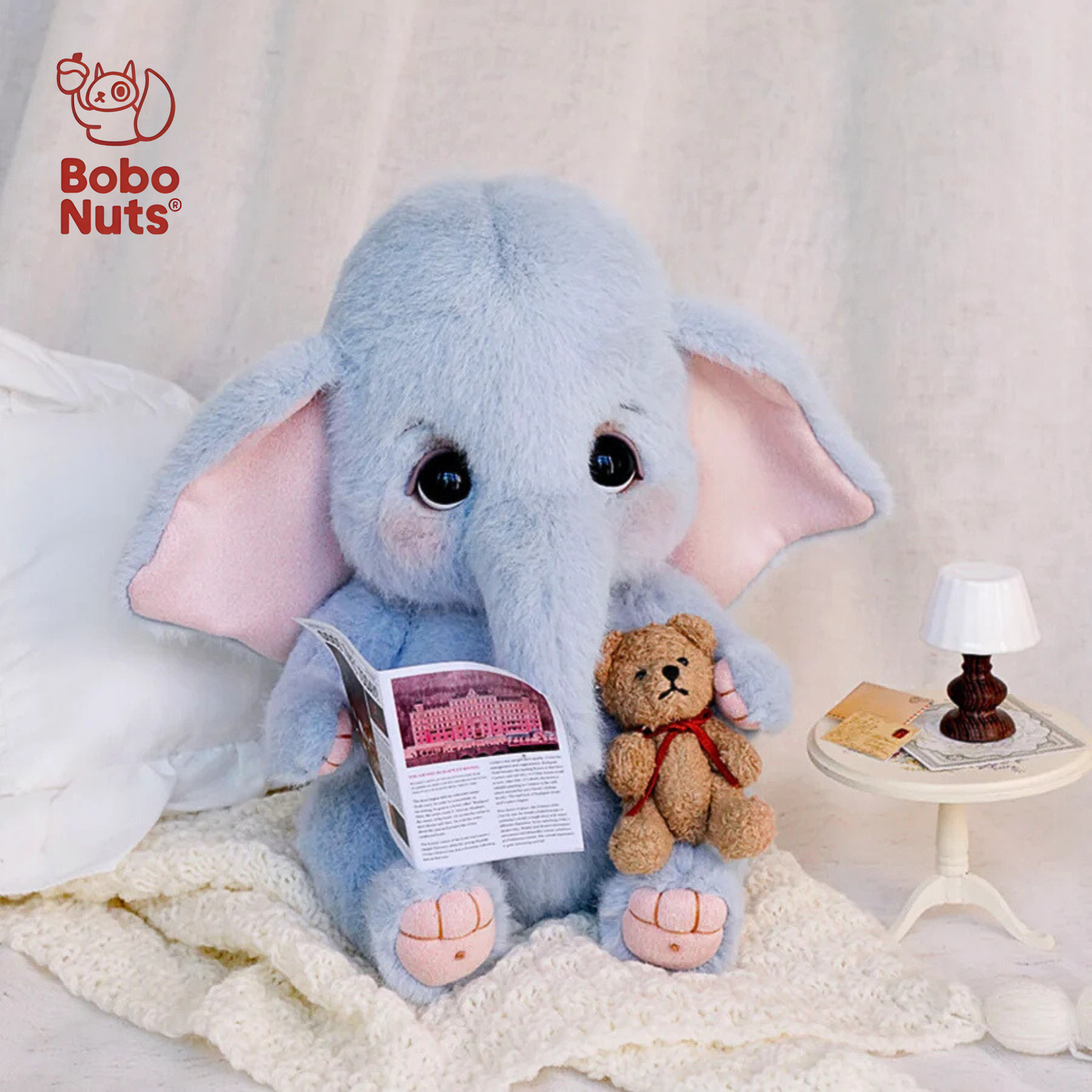 Bobo Nuts Rubii Elephant The Good Night Town Series Plush Toy