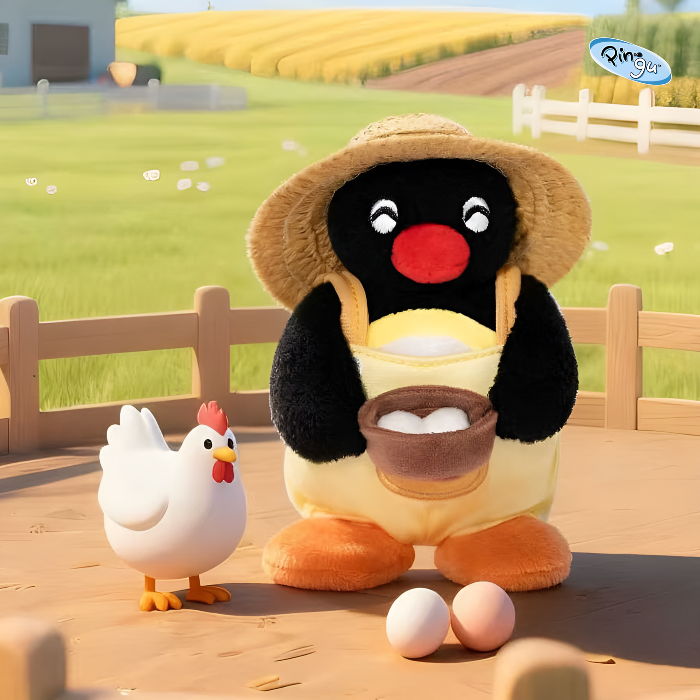 Pingu Happy Farm Series Plush Blind Box