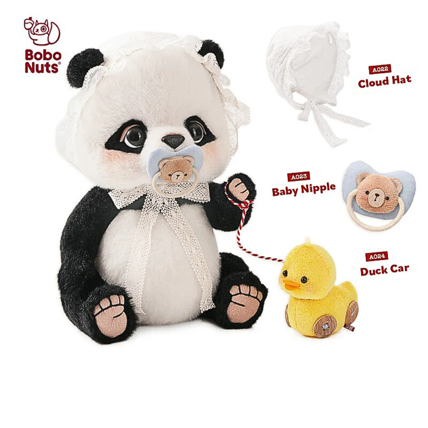 Bobo Nuts Manman Panda The Kiddo Valley Series Plush Toy