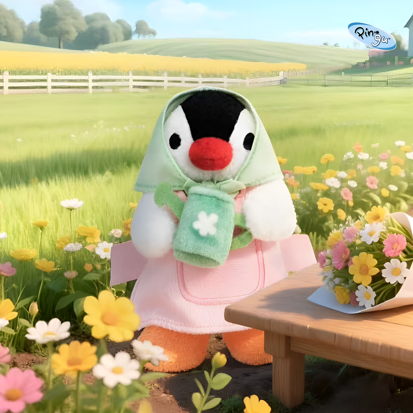 Pingu Happy Farm Series Plush Blind Box