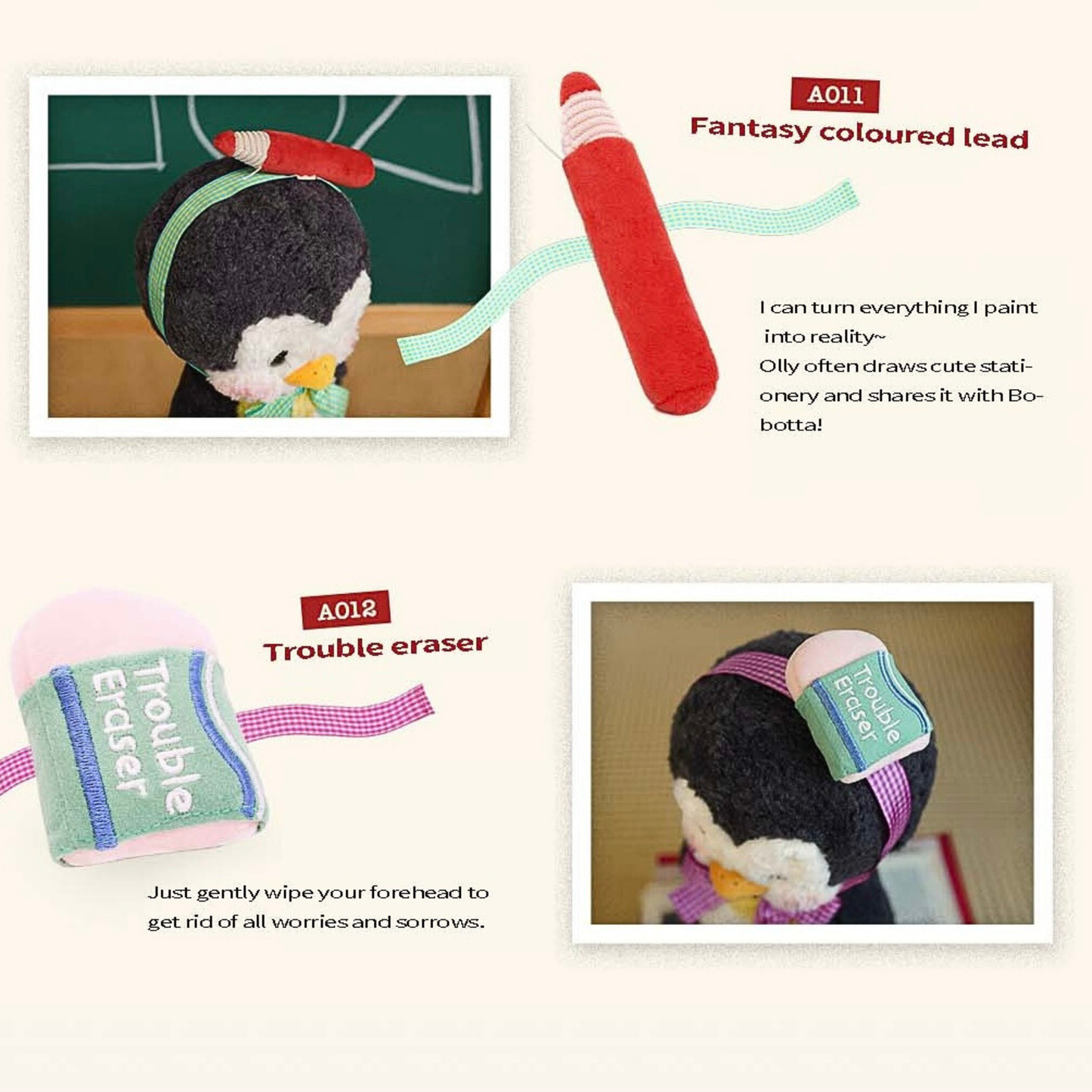 Bobo Nuts Olly Penguin The Study Club Series Plush Toy