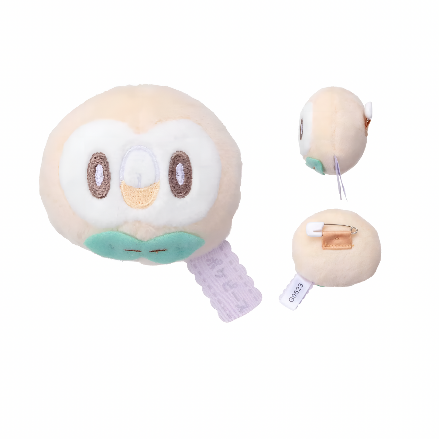 PokePeace Stuffed Badge Mokuro