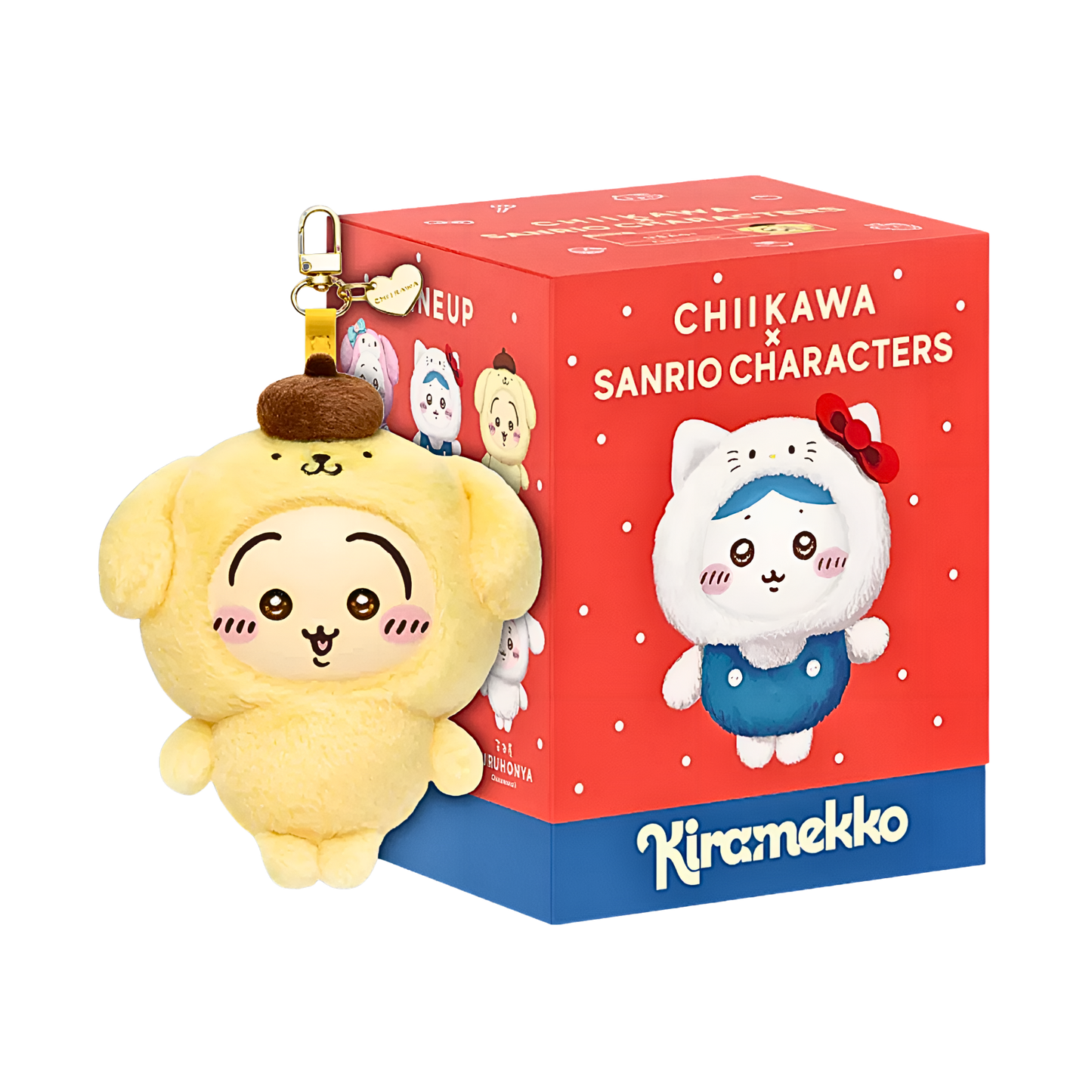 Chiikawa Kiramekko x Sanrio Series Vinyl Plush Keychains