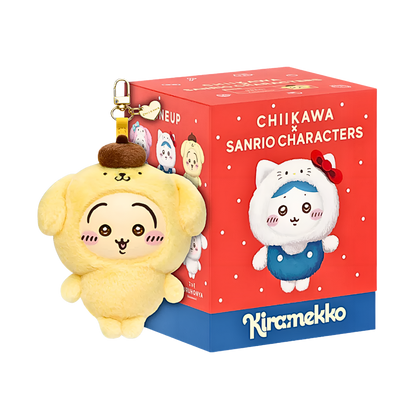 Chiikawa Kiramekko x Sanrio Series Vinyl Plush Keychains