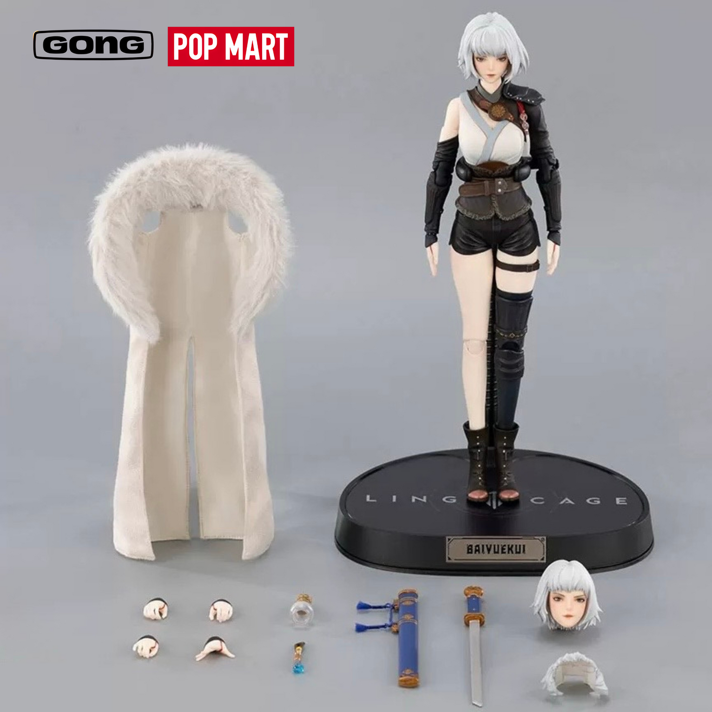 GONG x POP MART - Ling Cage Bai Yuekui 1/8 Action Figure