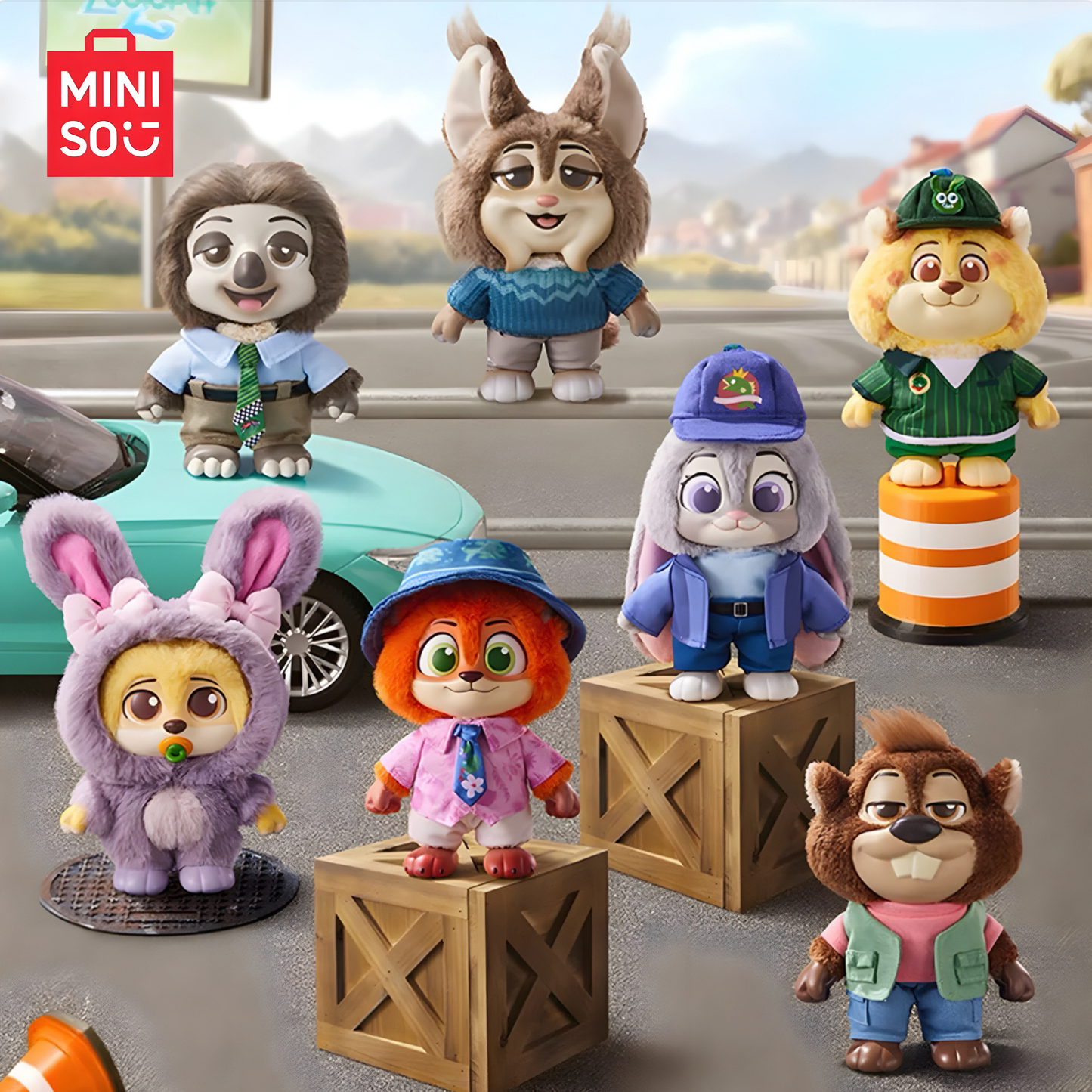 MINISO Zootopia 2 Daily Life Vinyl Plush Pendant Blind Box