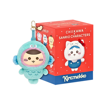 Chiikawa Kiramekko x Sanrio Series Vinyl Plush Keychains