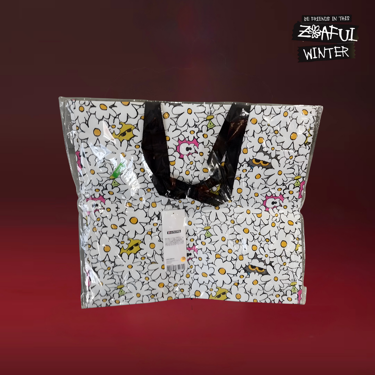 LINE FRIENDS ZO&FRIENDS ZOAful Winter POP-UP OFFICIAL MERCH - ZOA Reusable Bag