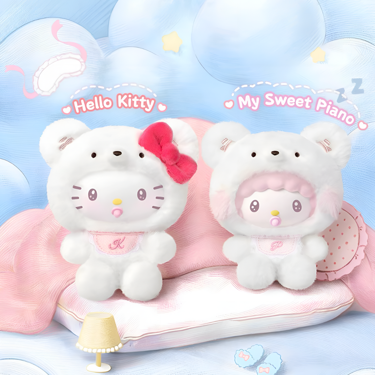 Sanrio Characters Little Bear Planet Series Vinyl Plush Pendant Blind Box