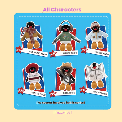 PINGU 45th Anniversary Vintage OOTD Series Plush Blind Box