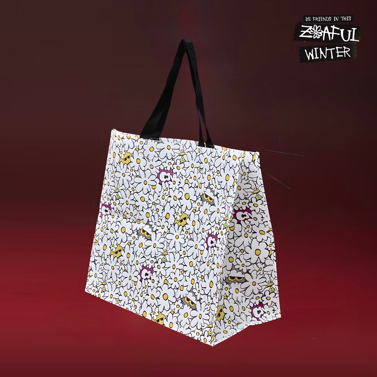 LINE FRIENDS ZO&FRIENDS ZOAful Winter POP-UP OFFICIAL MERCH - ZOA Reusable Bag