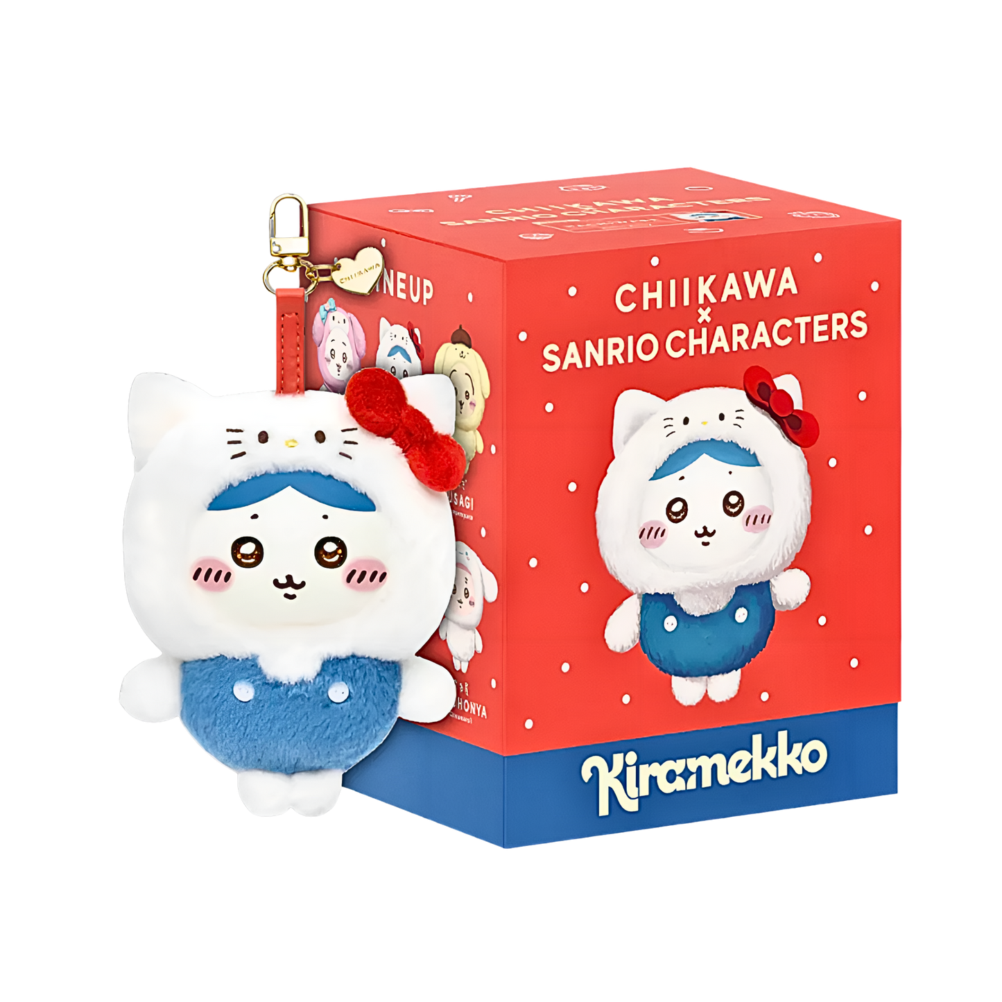 Chiikawa Kiramekko x Sanrio Series Vinyl Plush Keychains