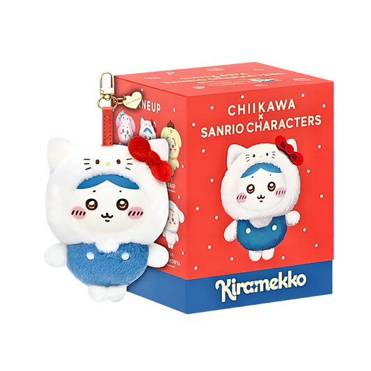Chiikawa Kiramekko x Sanrio Series Vinyl Plush Keychains