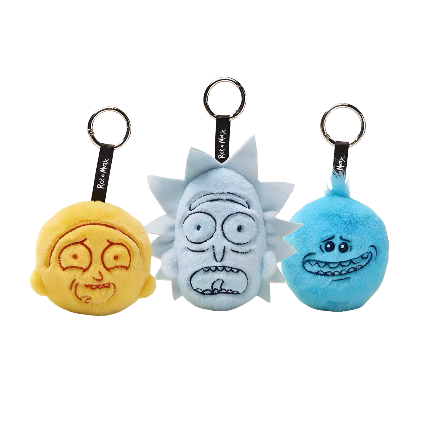 HUGKIS x Adult Swim Rick and Morty Mono Color Universe Series Pendant Plush