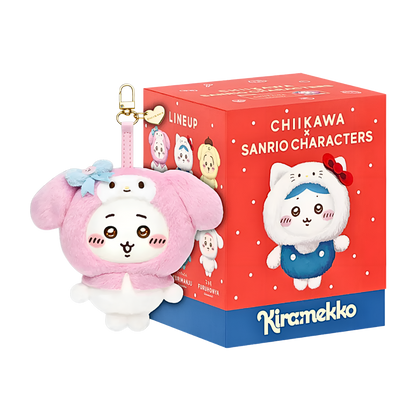 Chiikawa Kiramekko x Sanrio Series Vinyl Plush Keychains
