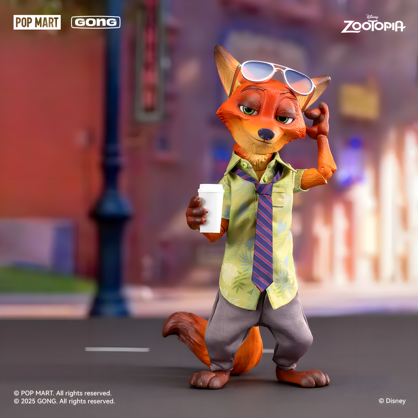 GONG x POP MART - Zootopia Series Nick &amp; Judy Articulated Figure Set