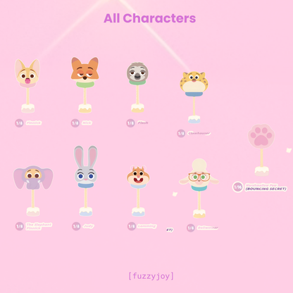 52 TOYS Zootopia Marshmallow Series Figures Blind Box