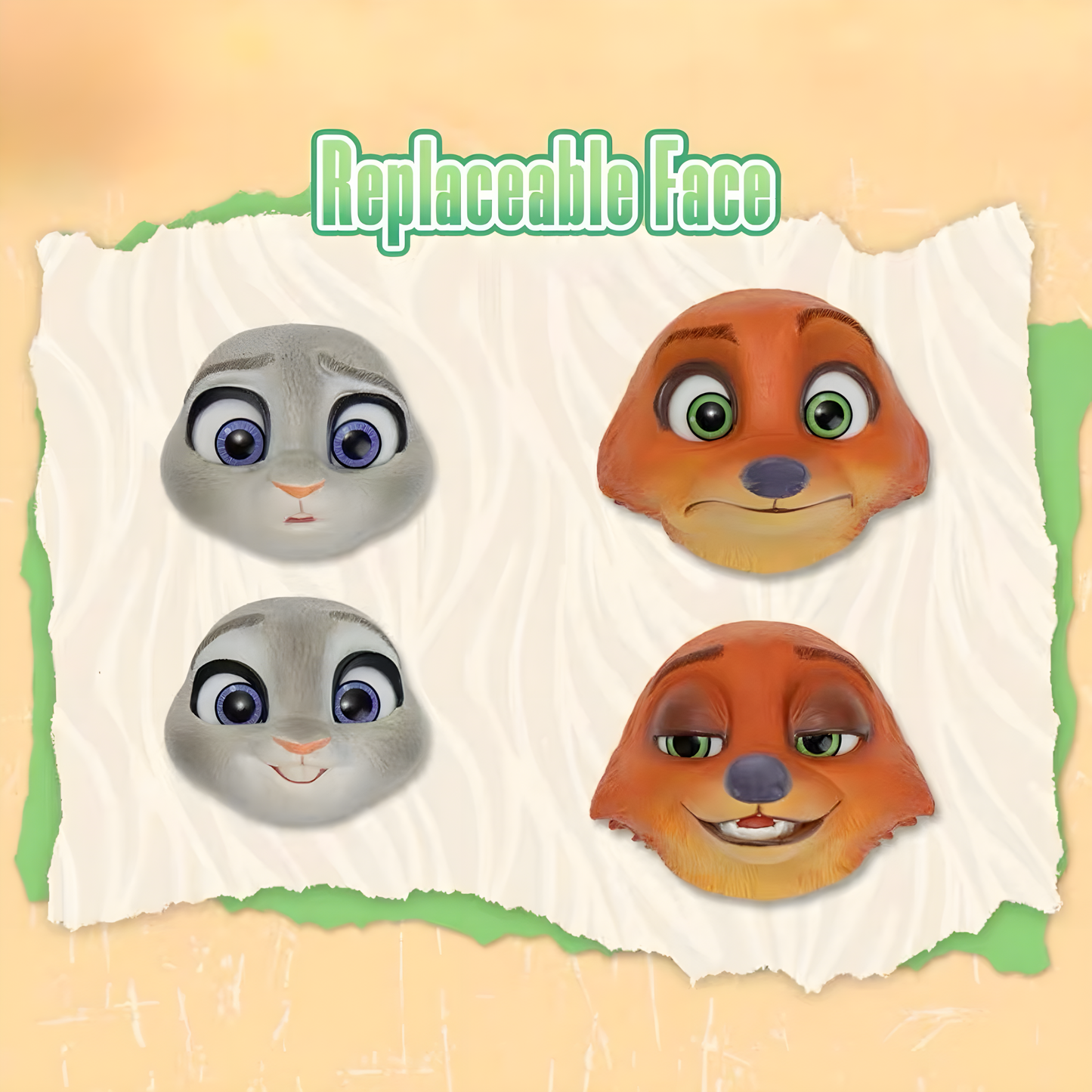 GONG x POP MART - Zootopia Series Nick &amp; Judy Articulated Figure Set