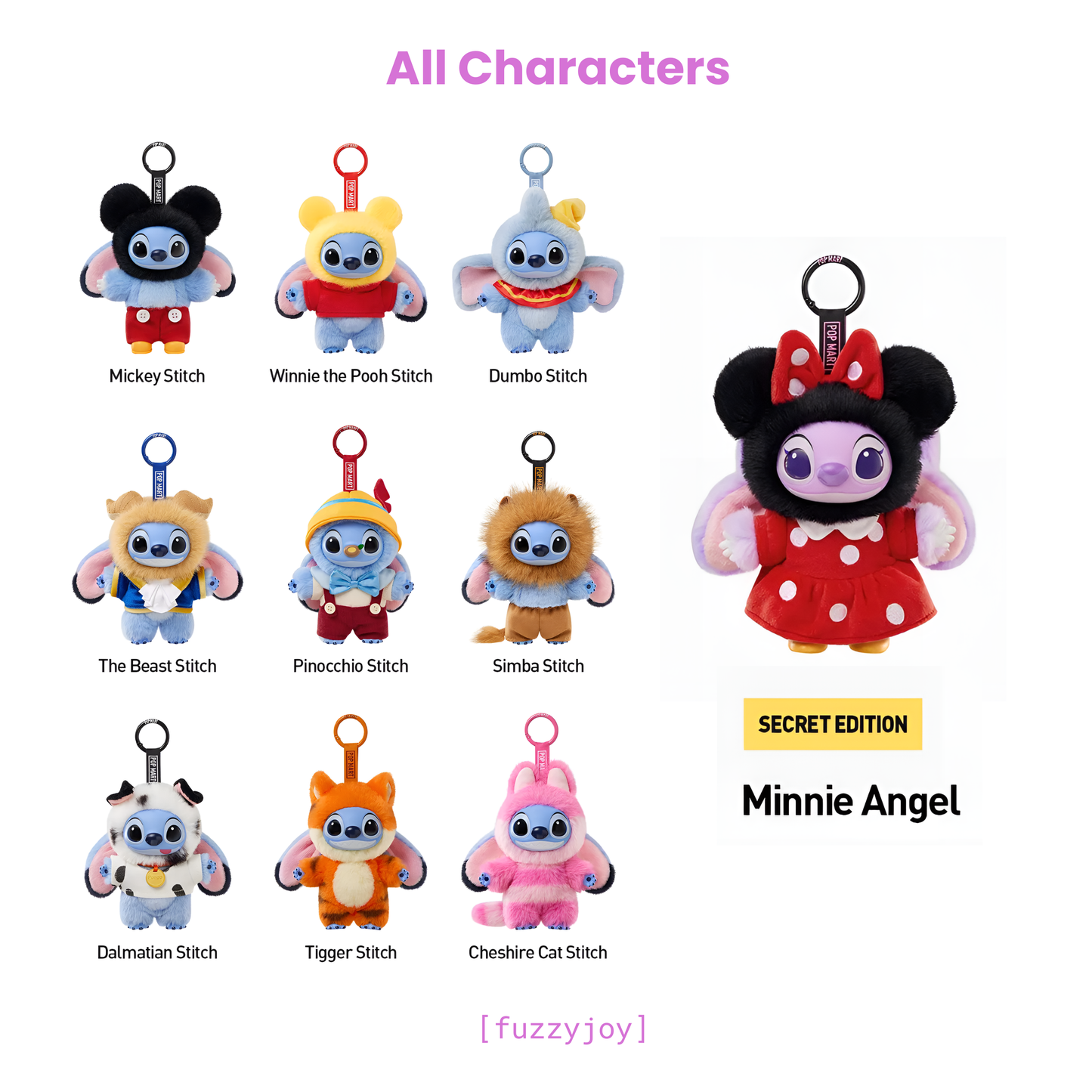 Stitch Adventure Series Vinyl Plush Pendant