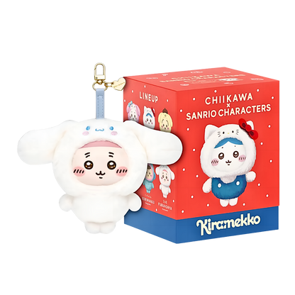 Chiikawa Kiramekko x Sanrio Series Vinyl Plush Keychains