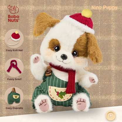 Bobo Nuts Nino Puppy Winter Snuggles Series Plush Toy