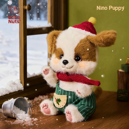 Bobo Nuts Nino Puppy Winter Snuggles Series Plush Toy