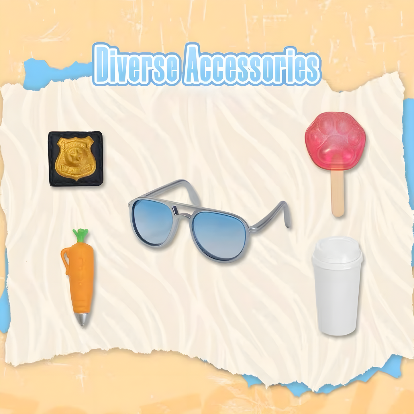 GONG x POP MART - Zootopia Series Nick &amp; Judy Articulated Figure Set