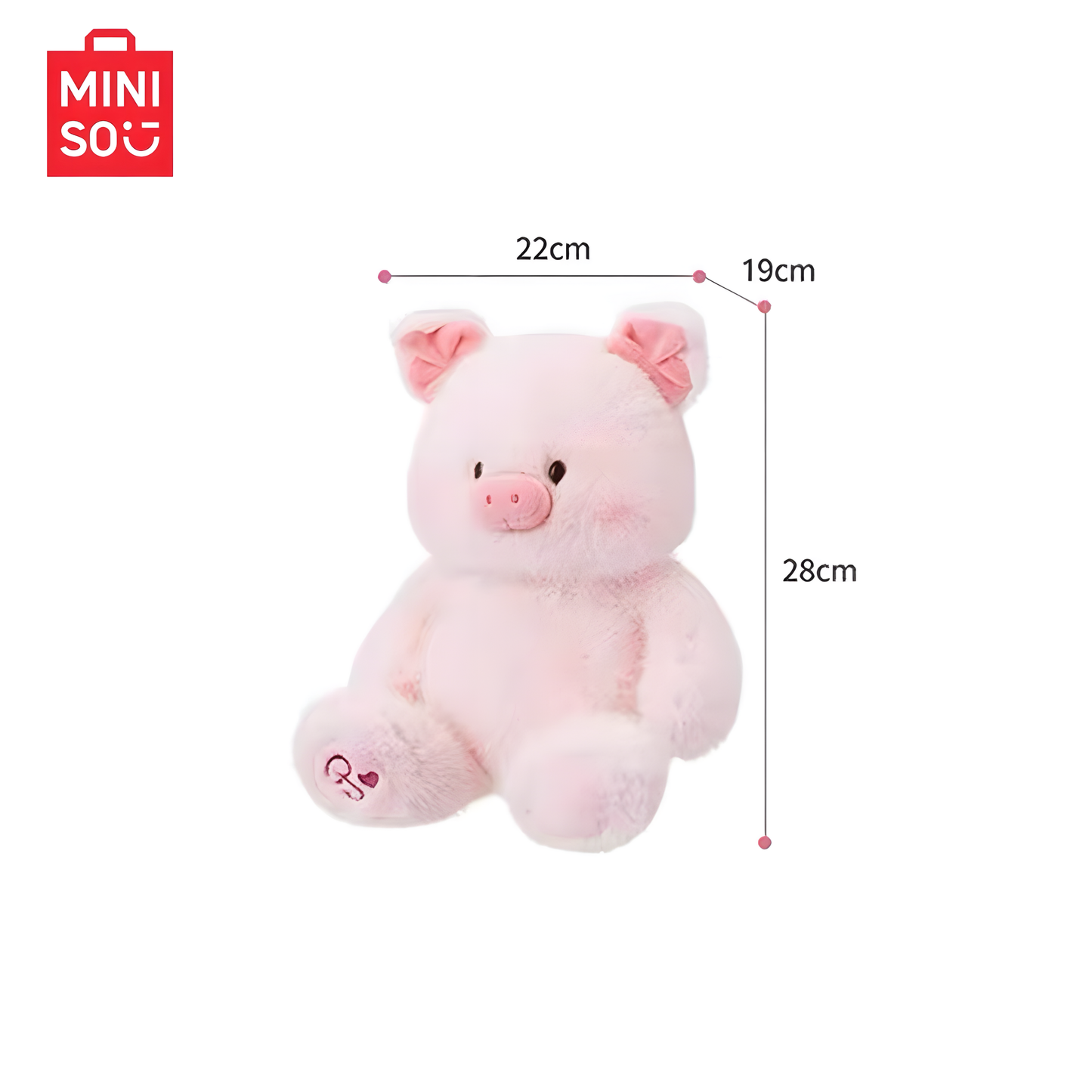 MINISO Polissy Pig Sitting Plush Doll