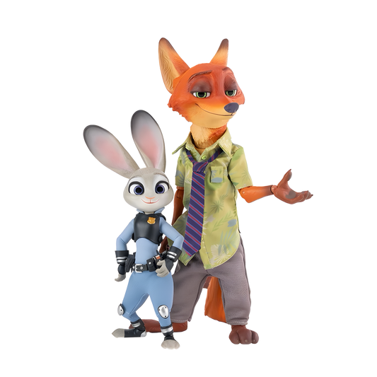 GONG x POP MART - Zootopia Series Nick &amp; Judy Articulated Figure Set