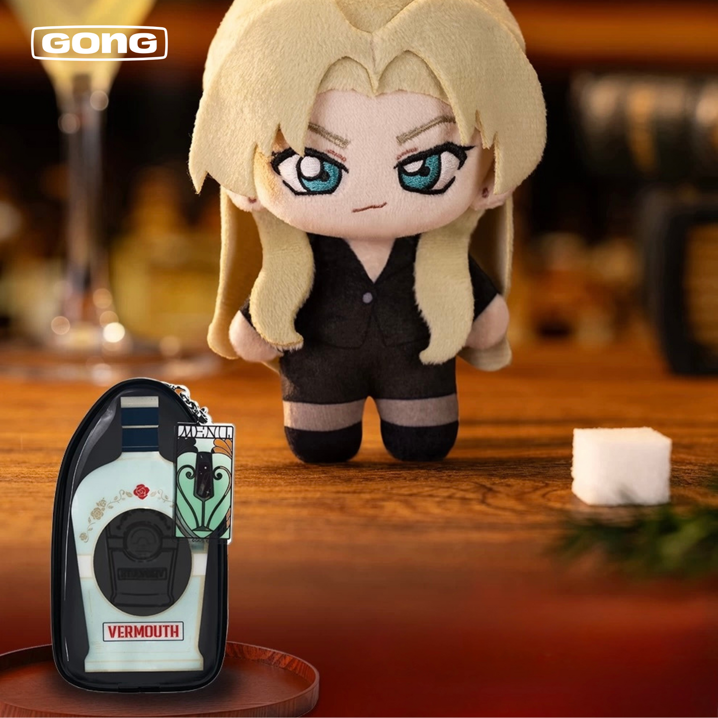 GONG X POP MART - Detective Conan Black Organization Wine List Series Plush Pendant