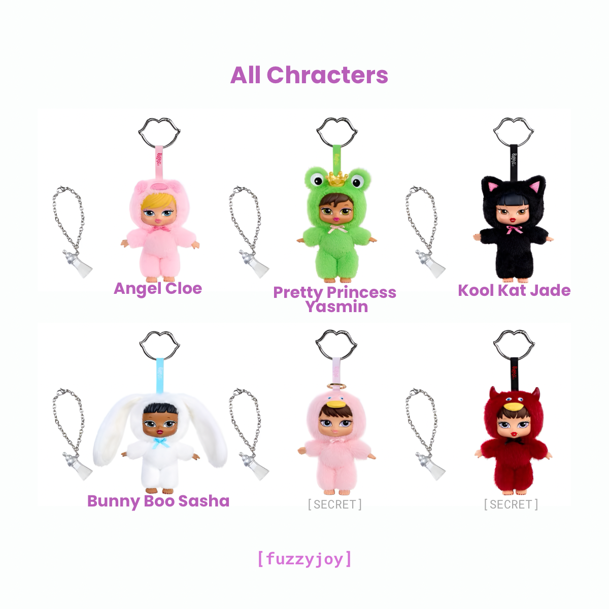 Bratz Bratziez Iconz Series Plush Keychain Blind Box