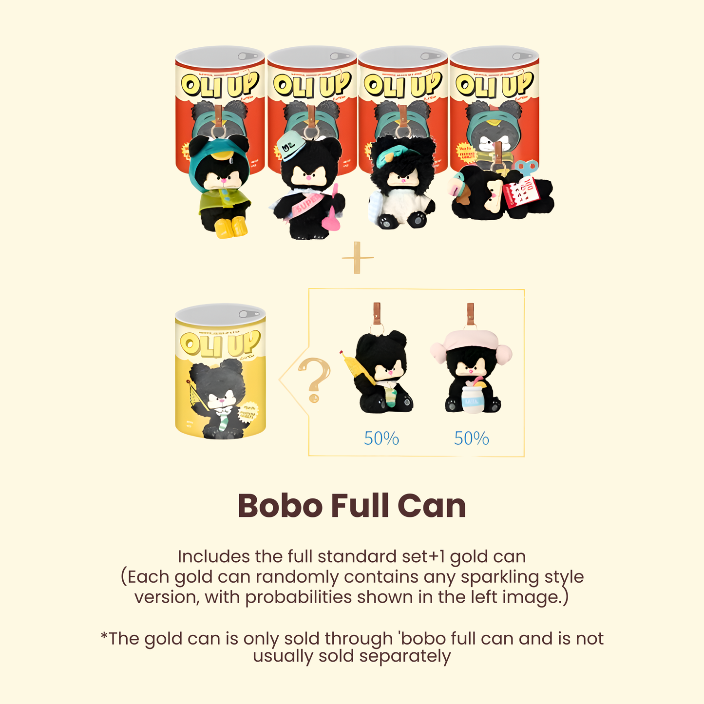 Bobo Nuts Oli Bear OLI UP Series Plush Pendant Blind Box