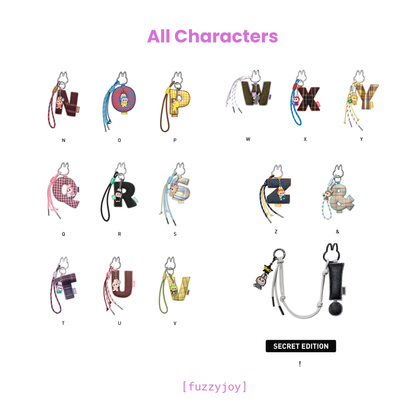 THE MONSTERS Pin for Love Series- Letter Pendant Blind Box (N-Z)