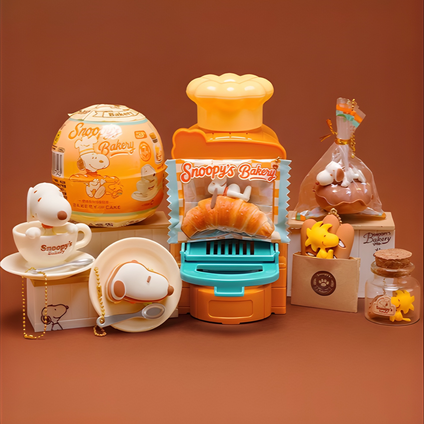 M&G Shop - Peanuts Snoopy Snoopy’s Bakery Keychain Gacha Blind Box