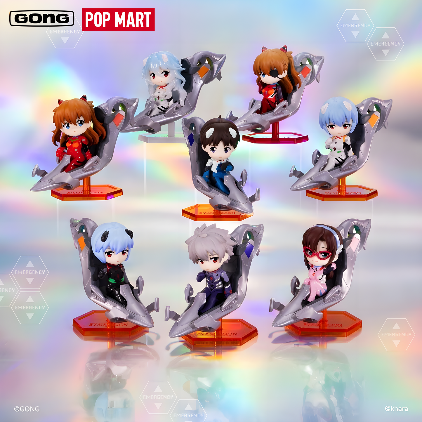 GONG x POP MART - Evangelion Pilot Series Figures Blind Box