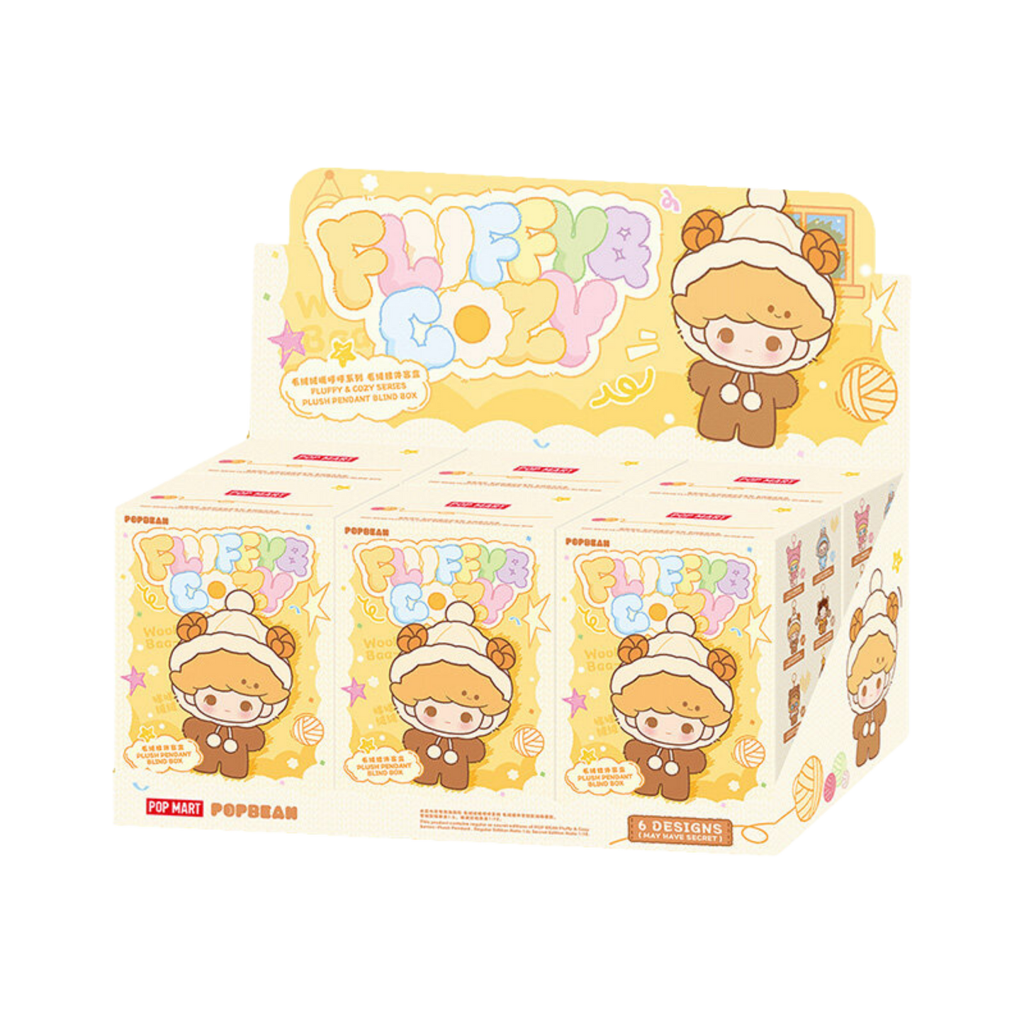 POP BEAN Fluffy & Cozy Series-Plush Pendant Blind Box